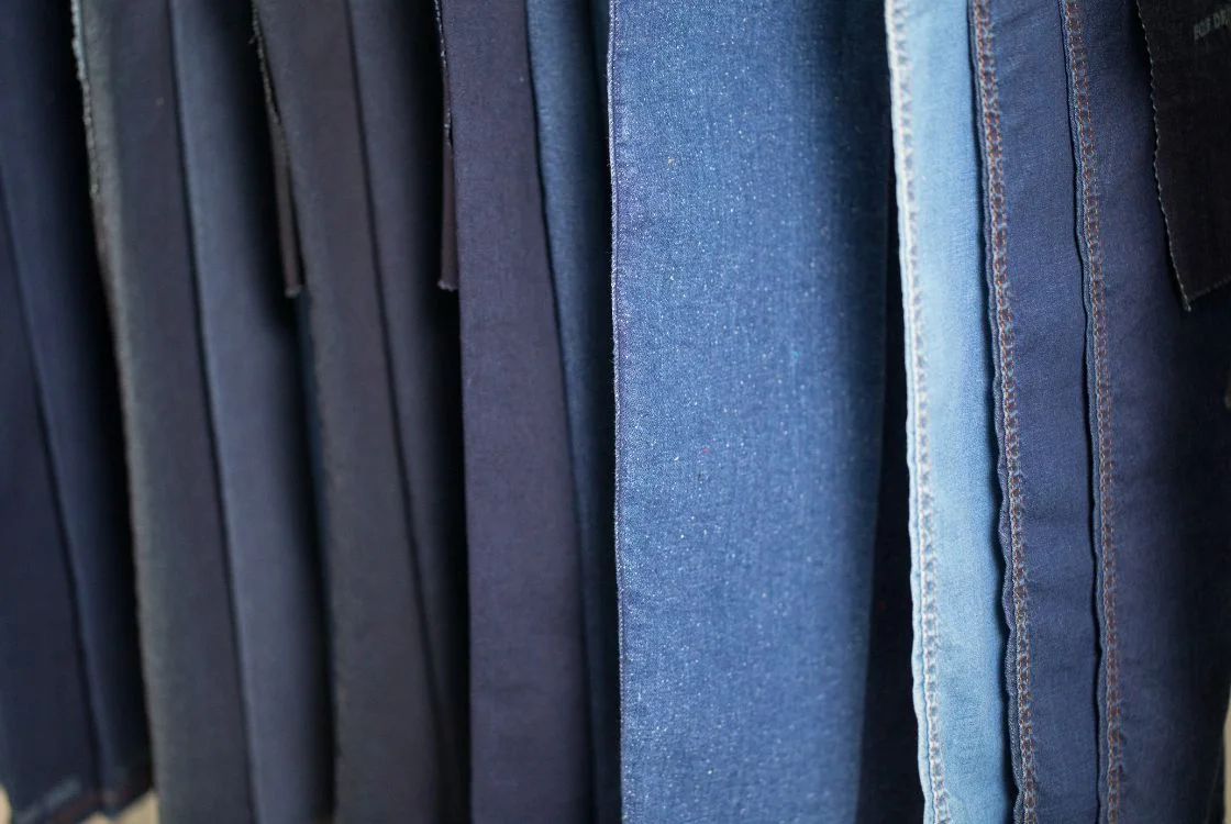 Koleksi ragam pilihan berat ketebalan oz bahan kain jins berkualitas di Biru Tua Textile